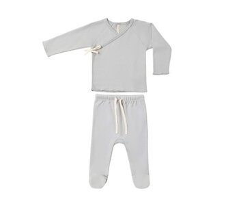 WRAP TOP + FOOTED PANT SET CLOUD