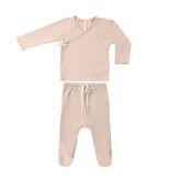 Rylee + Cru LLC WRAP TOP + FOOTED PANT SET