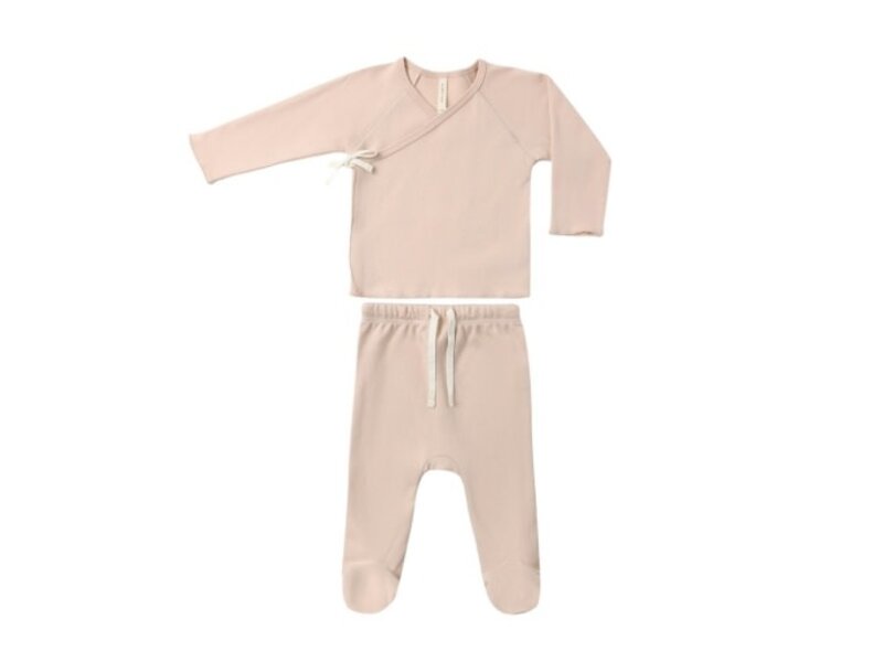 Rylee + Cru LLC WRAP TOP + FOOTED PANT SET