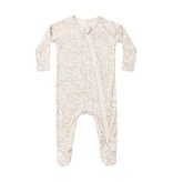 Rylee + Cru LLC BAMBOO ZIP FOOTIE BLOOM