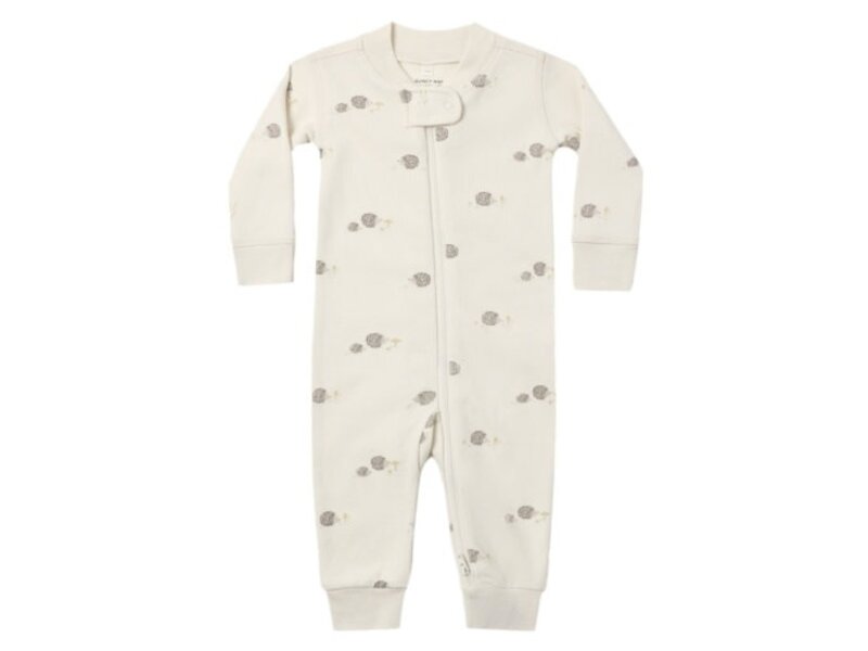 Rylee + Cru LLC ZIP LONG SLEEVE SLEEPER HEDGEHOG