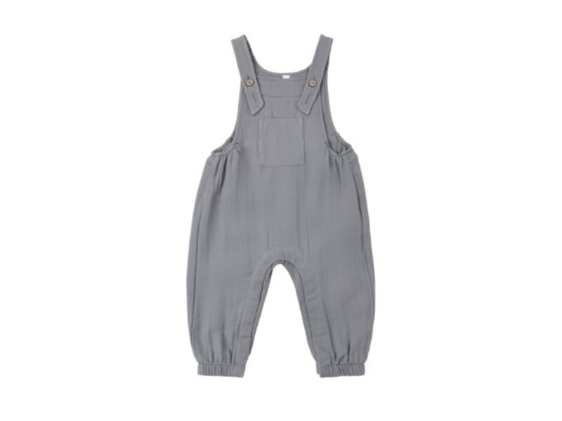 Rylee + Cru LLC BABY OVERALL SLATE