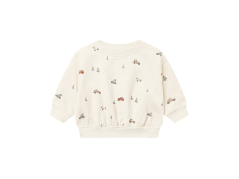 Quincy Mae RELAXED FLEECE SWEATSHIRT HOLIDAY DRIVE