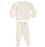 Rylee + Cru LLC KNIT WRAP TOP + PANT SET NATURAL