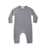 Rylee + Cru LLC COZY HEATHER KNIT JUMPSUIT HEATHERED SLATE