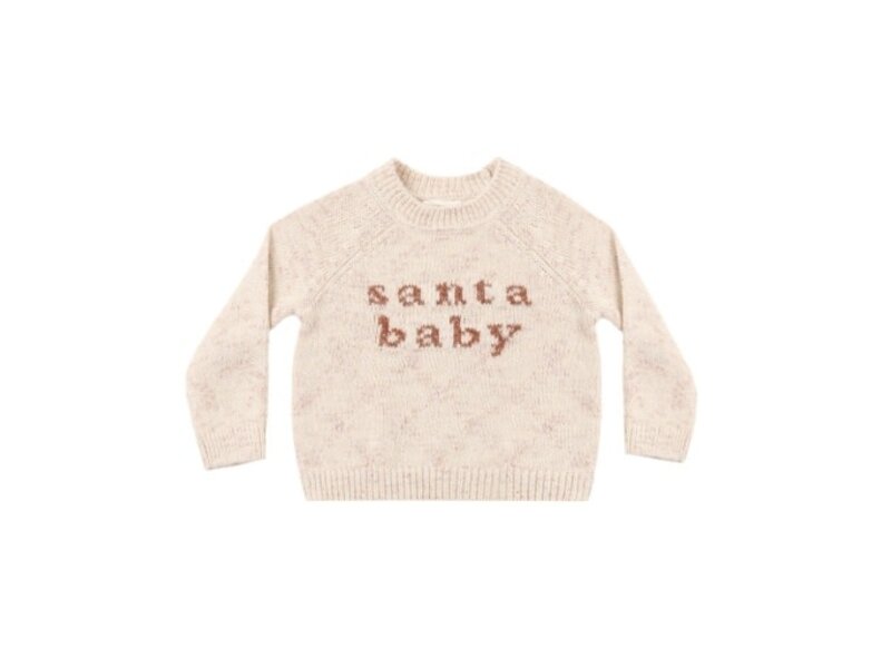 Quincy Mae KNIT SWEATER SANTA BABY