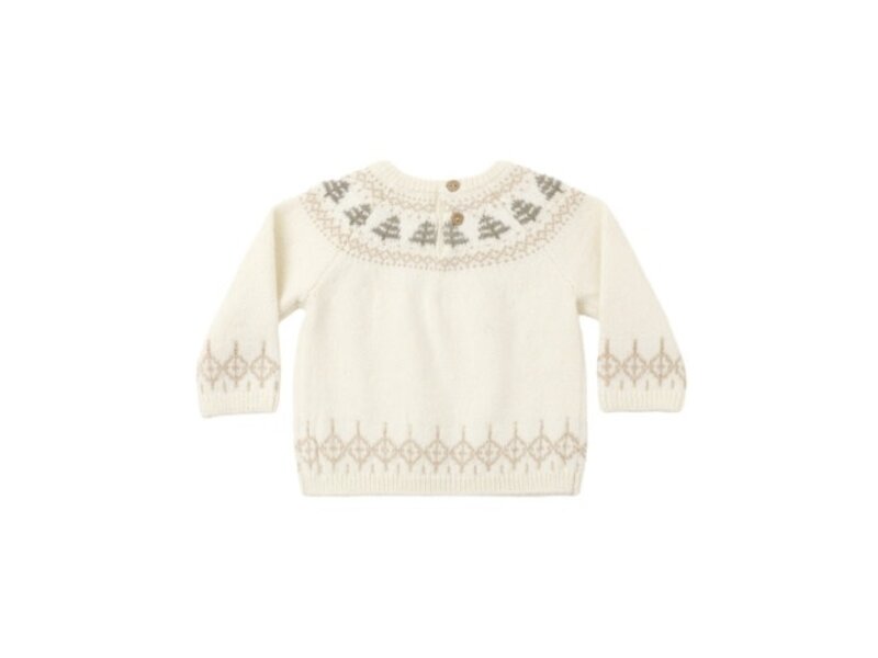 Rylee + Cru LLC REX SWEATER TREE FAIR ISLE