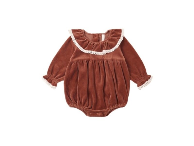 Quincy Mae WENDY ROMPER REDWOOD