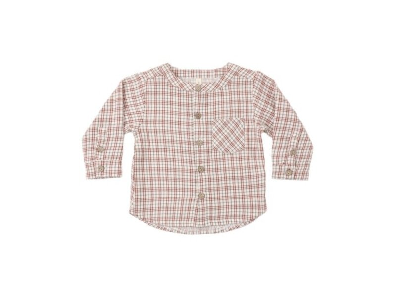 Quincy Mae MILO SHIRT CHRISTMAS PLAID
