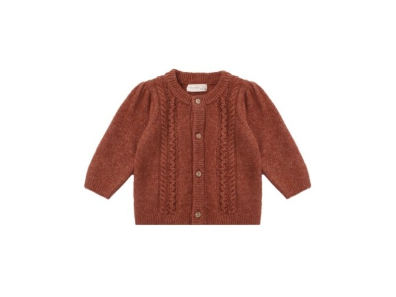 Quincy Mae HOLLY CARDIGAN REDWOOD