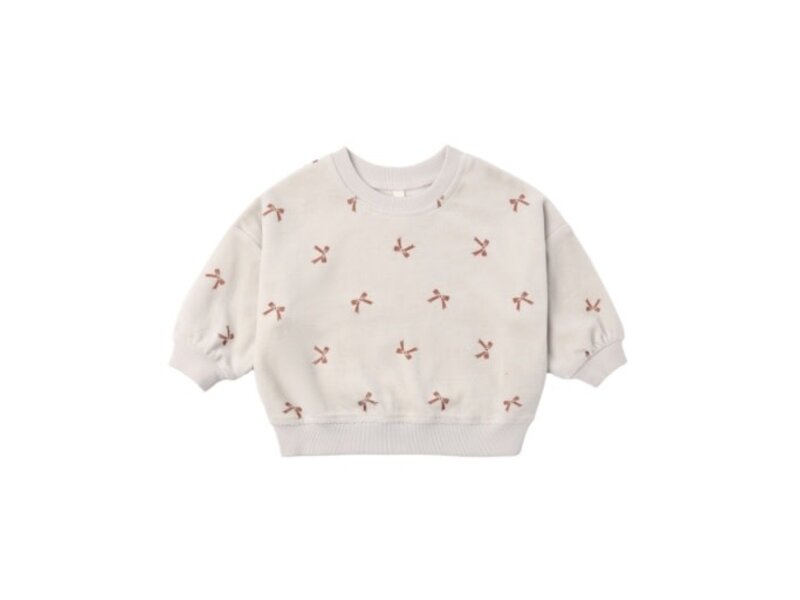 Quincy Mae VELOUR RELAXED SWEATSHIRT
