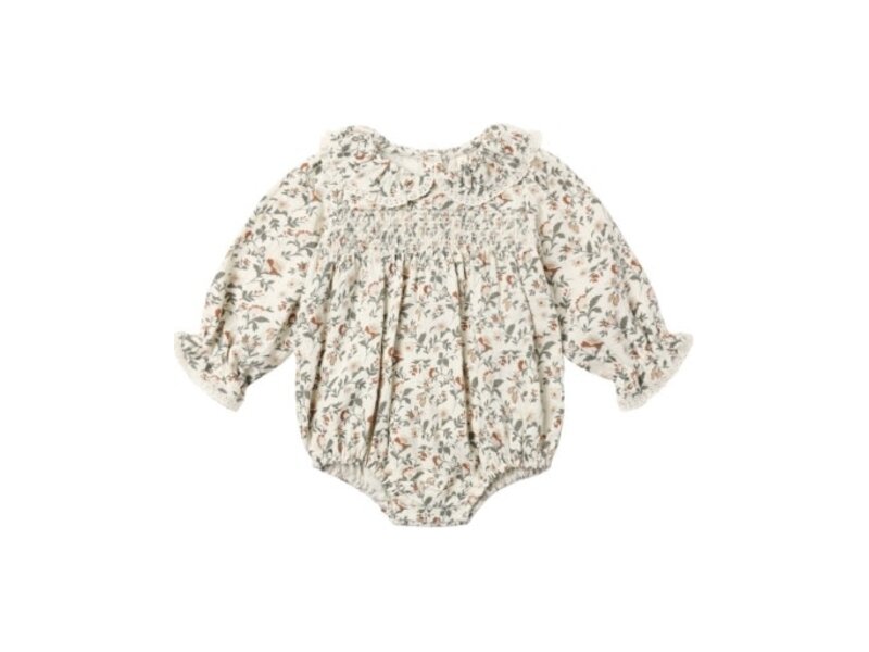Quincy Mae CALLIE ROMPER HOLIDAY FLORAL