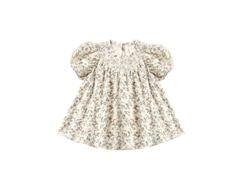 Quincy Mae CARINA DRESS HOLIDAY FLORAL