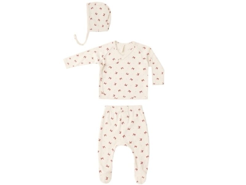 Quincy Mae TAKE HOME SET RED BOWS