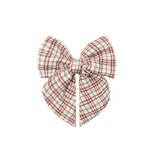Quincy Mae BOW CHRISTMAS PLAID