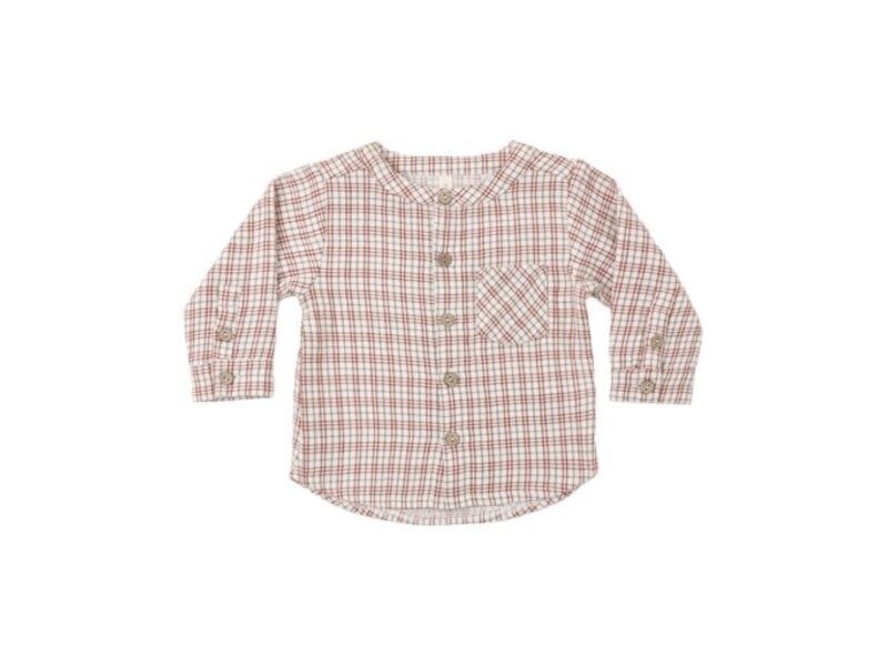 Quincy Mae MILO SHIRT CHRISTMAS PLAID