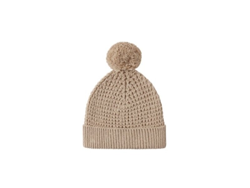 Quincy Mae BEANIE HEATHERED LATTE