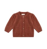 Quincy Mae HOLLY CARDIGAN REDWOOD