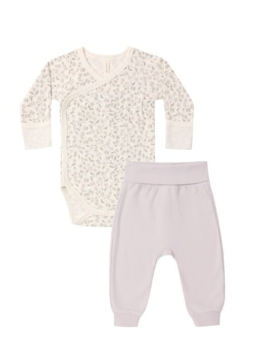 SIDE SNAP BODYSUIT + PANT SET FLORET