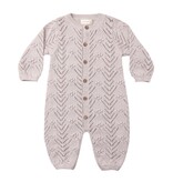 Quincy Mae LONG SLEEVE BUBBLE ROMPER LILAC MIST