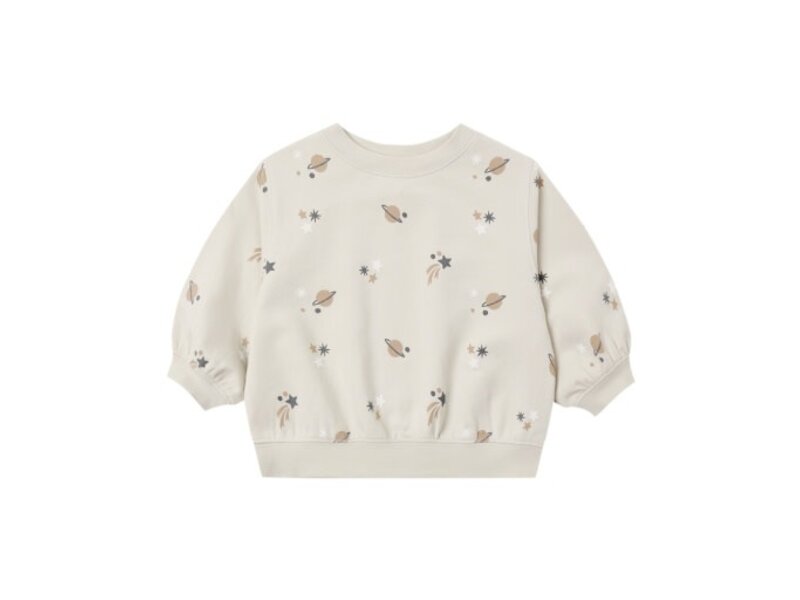 Quincy Mae OVERSIZED CREW SWEATSHIRT SPACE