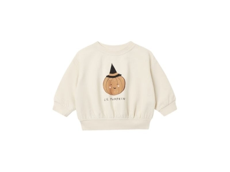 Quincy Mae RELAXED FLEECE SWEATSHIRT LIL PUMPKIN