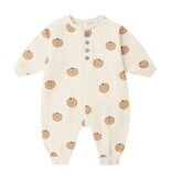 Quincy Mae RELAXED FLEECE JUMPSUIT PUMPKINS