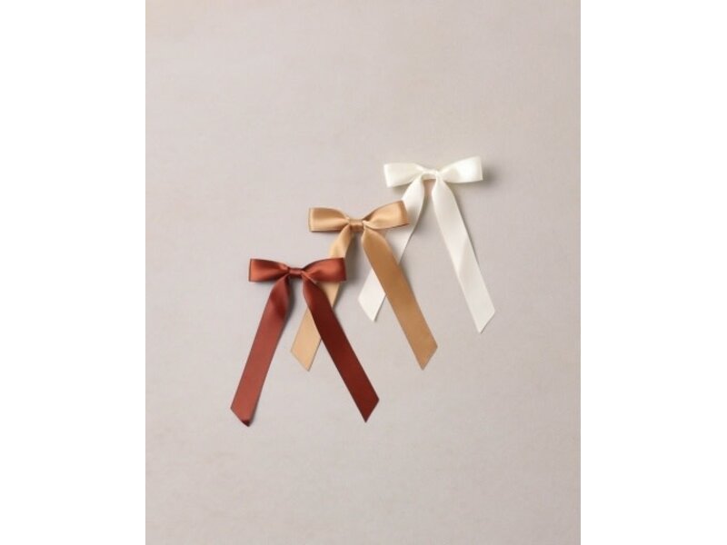 Noralee SPICE RIBBON BOWS SPICE, IVORY, GOLD