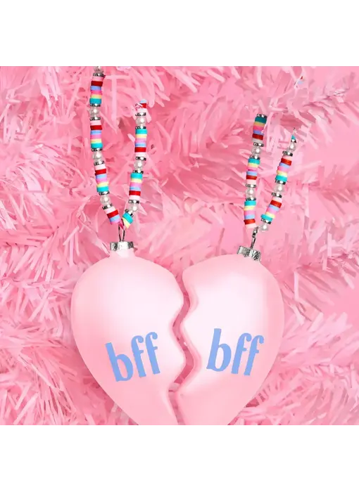 Bff Ornament - 2 Piece Split Heart Ornament