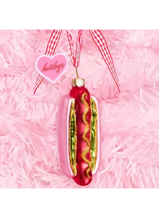 Hot Dog Ornament - Iridescent Ornament