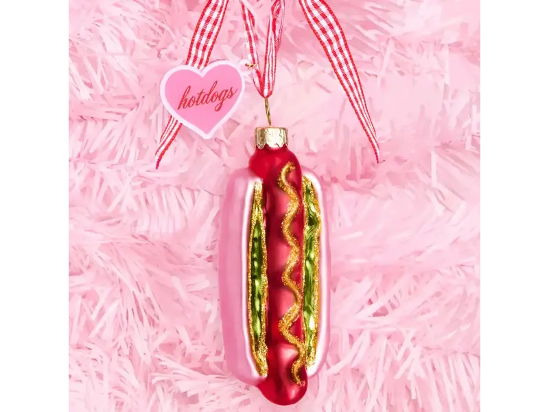xo, Fetti Hot Dog Ornament - Iridescent Ornament