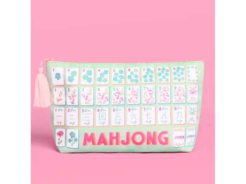 xo, Fetti Mahjong Tile Bag - Nylon Zipper Bag