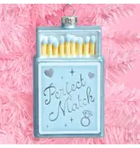 xo, Fetti Perfect Match Ornament - Blue Matchbox Ornament