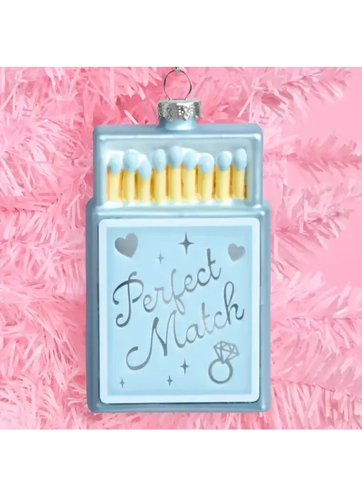 Perfect Match Ornament - Blue Matchbox Ornament