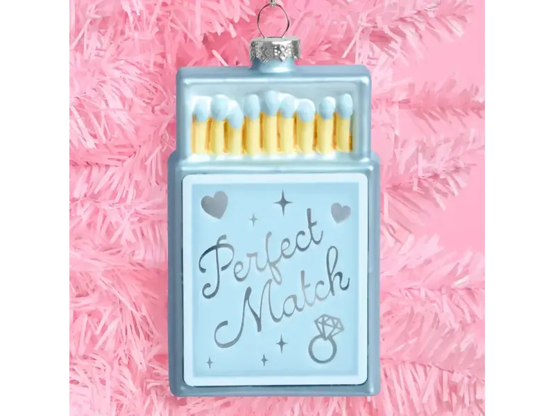 xo, Fetti Perfect Match Ornament - Blue Matchbox Ornament
