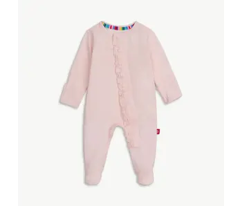 PIN DOT PINK FOOTIE
