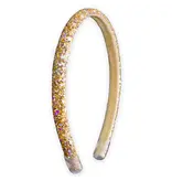 Gold Glitter Headband - Thin Hairbands For Kids