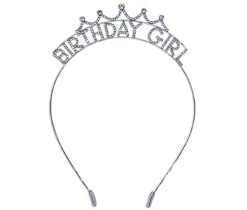 Happy Birthday Headband - Sparkle Rhinestone Crowns Tiaras