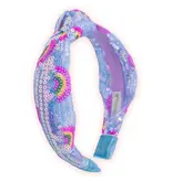 Kids Sequin Knot Headband - Rainbow