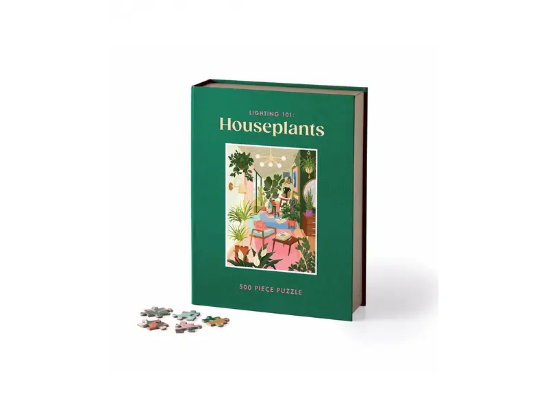 Chronicle Books Lighting 101: Houseplants 500 Piece Book Puzzle