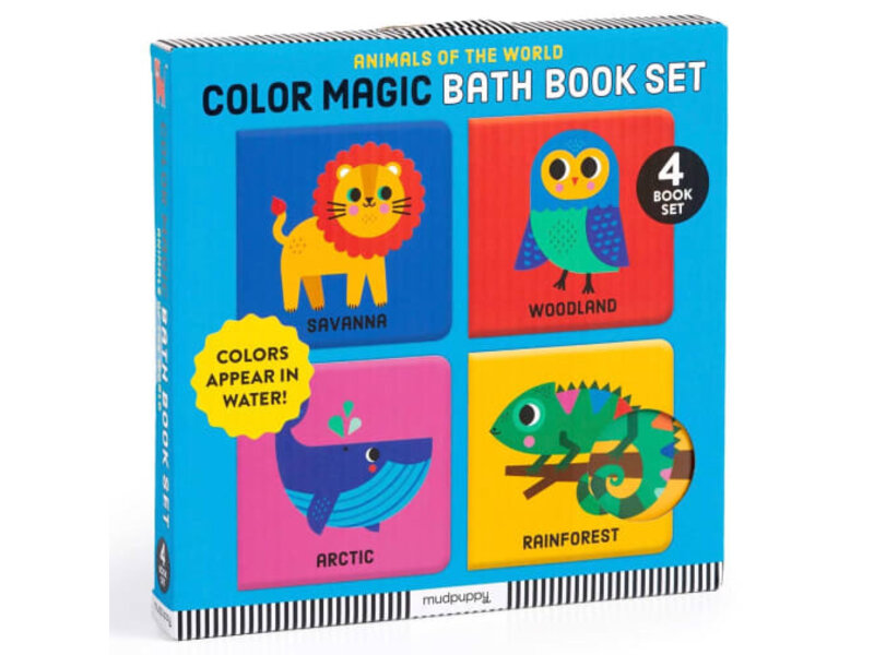 Chronicle Books Animals of the World Color Magic Bath Book Set - by Mudpuppy