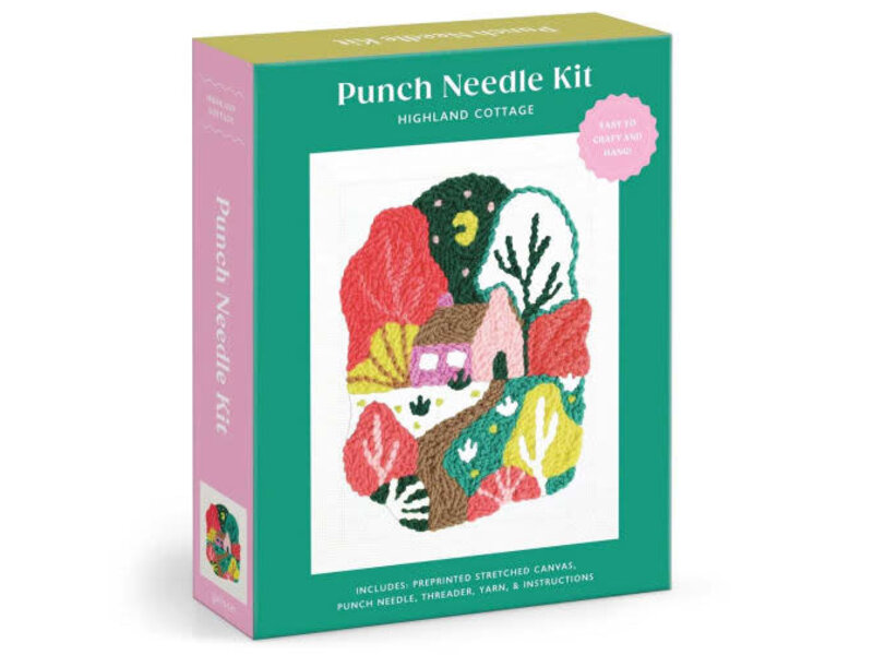 Chronicle Books Highland Cottage Punch Needle Kit
