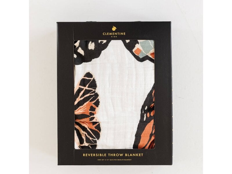 Clementine Kids Large Butterfly Collector Throw Blanket