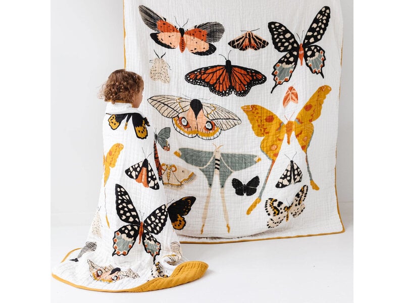 Clementine Kids Large Butterfly Collector Throw Blanket