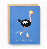 Paper Source Speedy Recovery Ostrich Get Well Soon Card