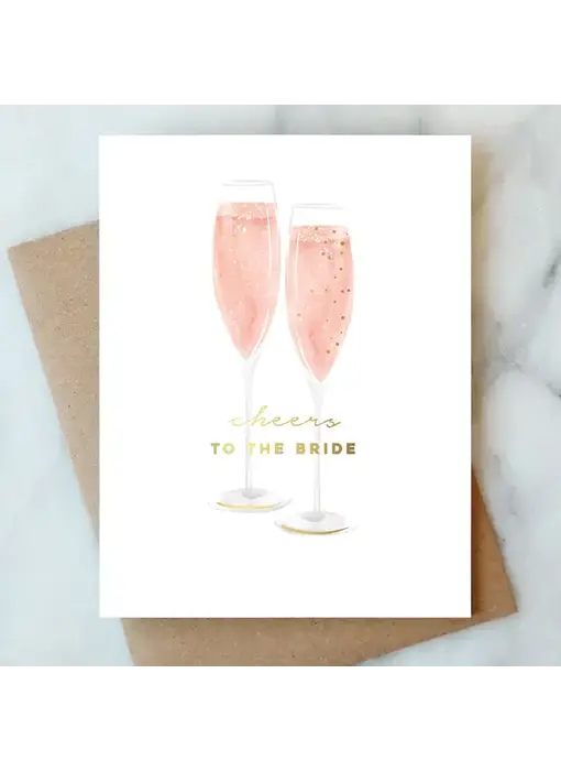Bubbles For the Bride Greeting Card | Wedding Card