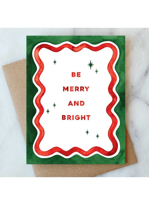 Wavy Holiday Greeting Card | Christmas Holiday Card