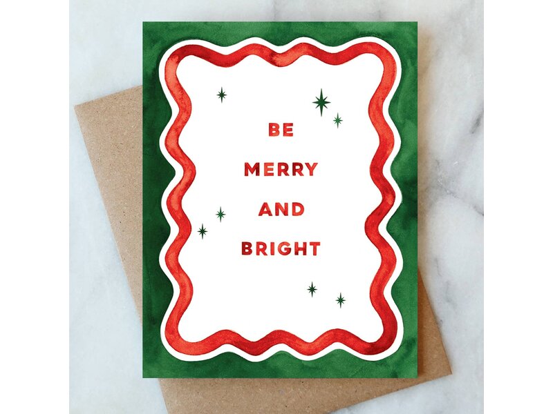 Abigail Jayne Design Wavy Holiday Greeting Card | Christmas Holiday Card