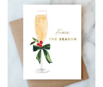 Fizz the Season Holiday Card | Christmas Holiday Card