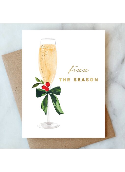 Fizz the Season Holiday Card | Christmas Holiday Card